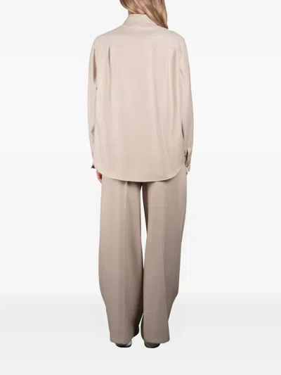 Moorer Zama Patch-pocket Shirt In Neutral