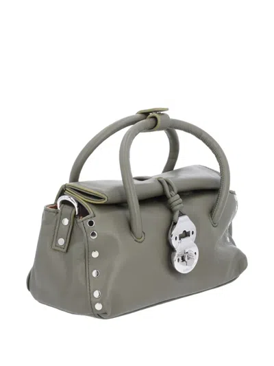 Zanellato Chic Shoulder Bag Detachable Strap In Green