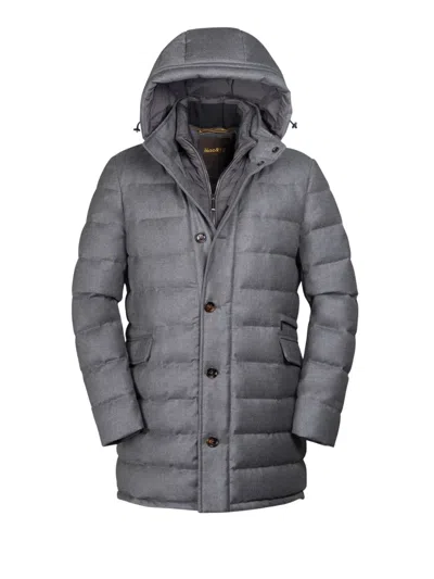 Moorer Calandri Padded Jacket In Gray