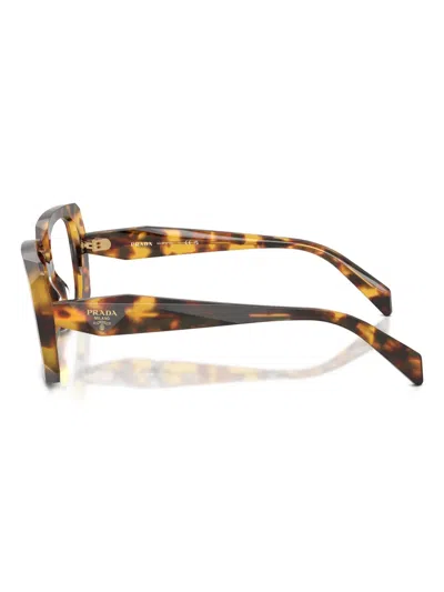 Prada Square-frame Tortoiseshell Glasses In Multi