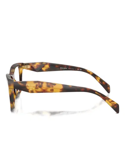 Prada Square-frame Glasses In Brown