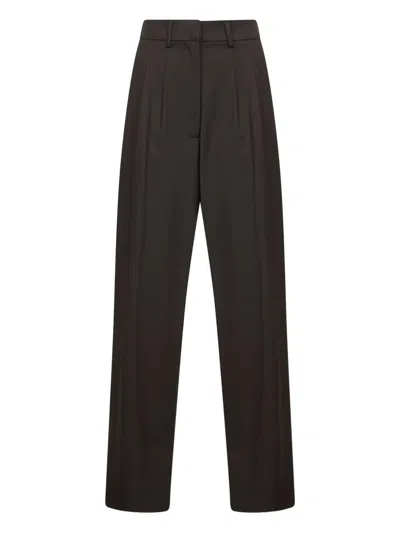 Pt Torino Pleated Trousers In Brown