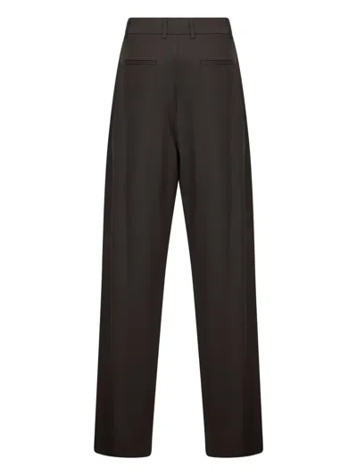 Pt Torino Pleated Trousers In Brown