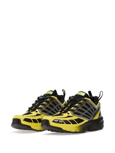 Mm6 Maison Margiela Xsalomon Acs Pro Grid Sneakers In Yellow