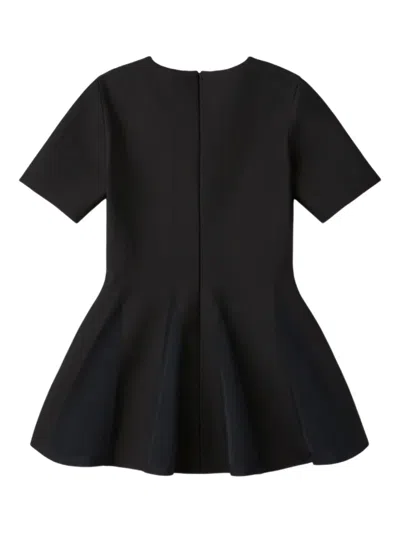 Cfcl Conic Flared Short-sleeve Blouse In Black