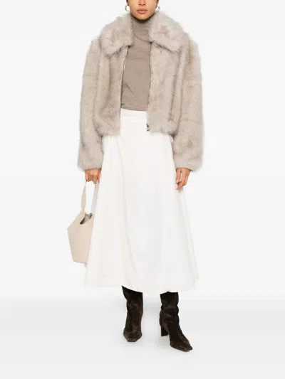Max Mara Beige Turtle Neck Sweater In Brown