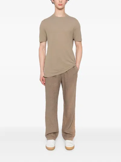 Slowear Cotton T-shirt In Brown