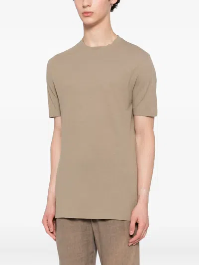 Slowear Cotton T-shirt In Brown