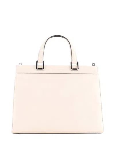Pre-owned Gucci Zumi Top Handle Bag Leather Medium Satchel In Neutral