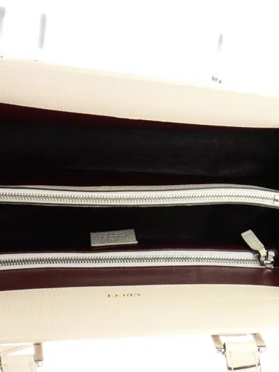 Pre-owned Gucci Zumi Top Handle Bag Leather Medium Satchel In Neutral