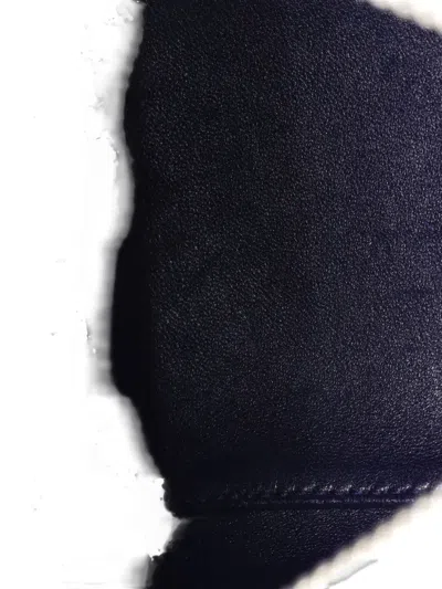 Pre-owned Dior Lady  Bag Micro Cannage Ombre Metallic Calfskin Medium Satchel In Silver