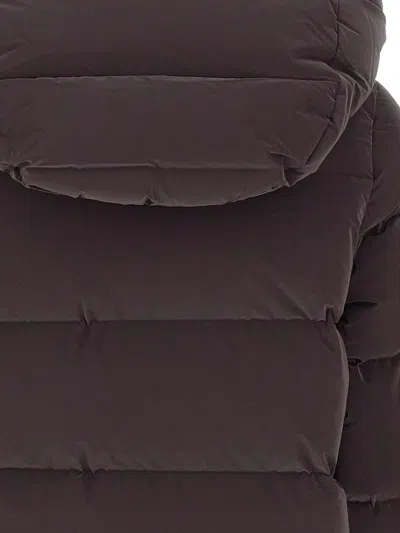 Rrd Hood Zip Padded Jacket In Brown