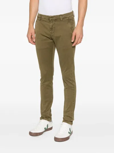Dondup Gaubert Flat-front Chinos In Green