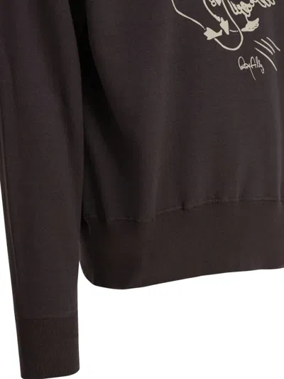 Human Made Tsuriami Graphic-print Cotton Sweatshirt In Brown