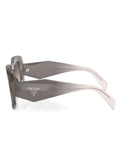 Prada Symbole Oversized-frame Sunglasses In Gray