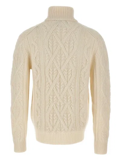 Hugo Boss Harpreno Virgin Wool And Cashmere Sweater In White