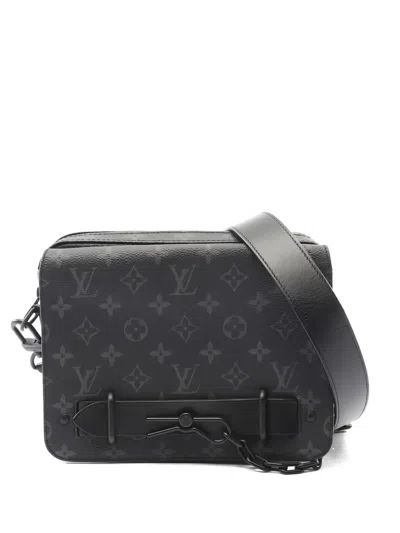 Pre-owned Louis Vuitton 2020 Steamer Monogram Messenger Bag In Black