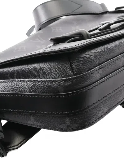 Pre-owned Louis Vuitton 2020 Steamer Monogram Messenger Bag In Black
