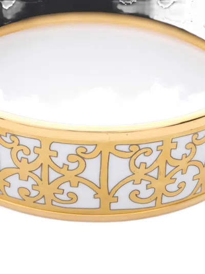 Pre-owned Hermes 2010s Balcons Du Guadalquivir Cloisonne Bangle In Gold