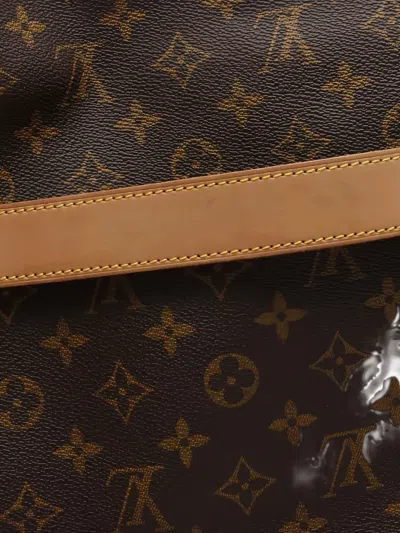 Pre-owned Louis Vuitton 2001 Aves Monogram Messenger Bag In Brown