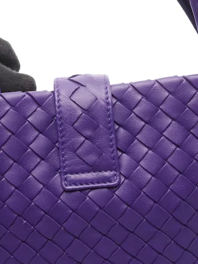 Pre-owned Bottega Veneta 2010s Intrecciato Capri Tote Bag In Purple