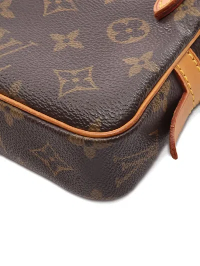 Pre-owned Louis Vuitton 2001 Marly Bandouliere Monogram Shoulder Bag In Brown