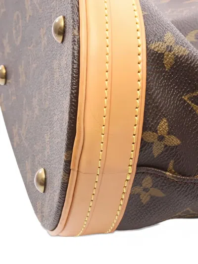 Pre-owned Louis Vuitton 2013 Bucket Pm Monogram Shoulder Bag In Brown