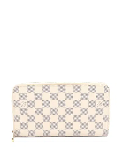 Pre-owned Louis Vuitton 2010 Damier Azur Wallet In Neutral
