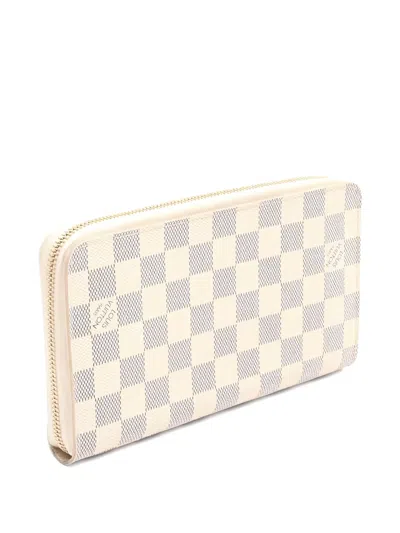Pre-owned Louis Vuitton 2010 Damier Azur Wallet In Neutral