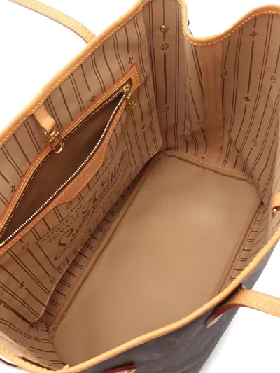 Pre-owned Louis Vuitton 2007 Neverfull Mm Monogram Tote Bag In Brown
