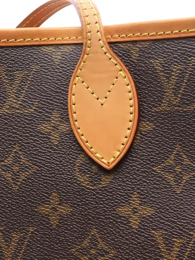 Pre-owned Louis Vuitton 2007 Neverfull Mm Monogram Tote Bag In Brown