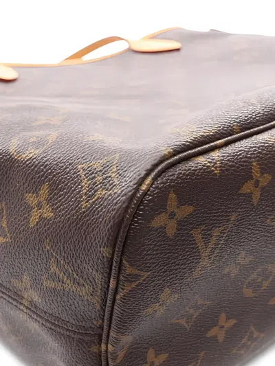 Pre-owned Louis Vuitton 2007 Neverfull Mm Monogram Tote Bag In Brown