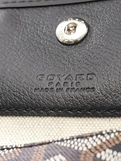 Pre-owned Goyard Large 20's Saint Louis Pm Coated-canvas Tote Bag In Black