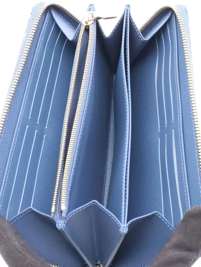 Pre-owned Louis Vuitton X Takashi Murakami 2021 Zippy Monogram Cherry Wallet In Blue