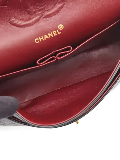 Pre-owned Chanel 1991-1994 Matelasse W Flap Shoulder Bag In Black