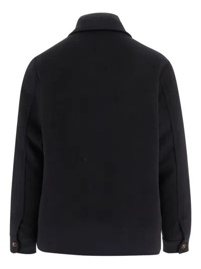 Moorer Wool And Cashmere Jacket In Black