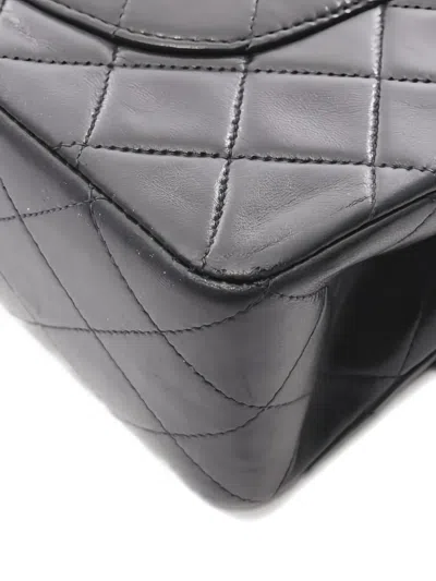Pre-owned Chanel 1991-1994 Matelasse W Flap Shoulder Bag In Black