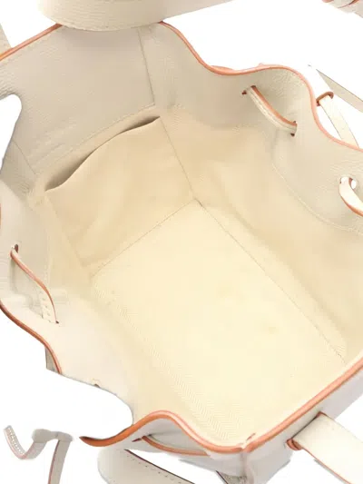 Pre-owned Loewe 2000s Hammock Mini Drawstring Leather Tote Bag In Neutral