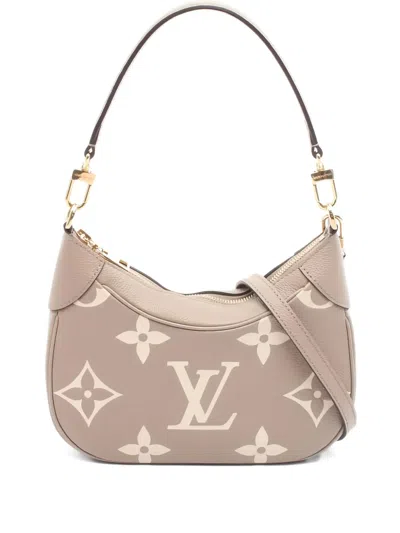 Pre-owned Louis Vuitton 2010s Bagatelle Nm Monogram Empreinte Shoulder Bag In Neutral