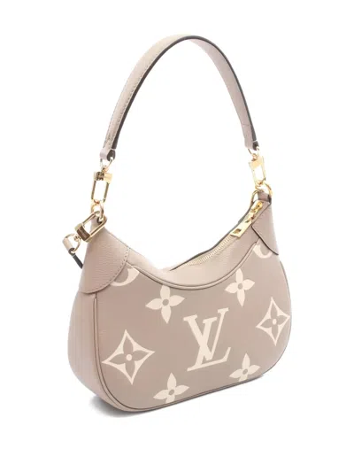 Pre-owned Louis Vuitton 2010s Bagatelle Nm Monogram Empreinte Shoulder Bag In Neutral