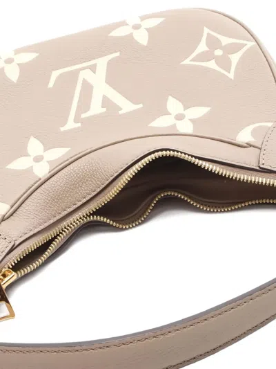 Pre-owned Louis Vuitton 2010s Bagatelle Nm Monogram Empreinte Shoulder Bag In Neutral