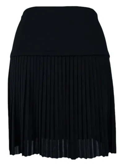 Pre-owned Blumarine Vintage Pleated Skirt In Black