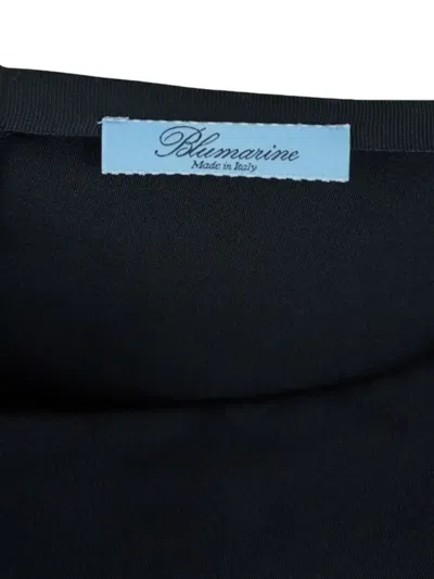 Pre-owned Blumarine Vintage Pleated Skirt In Black