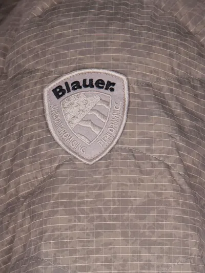 Blauer Hooded Quilted Jacket In Neutral