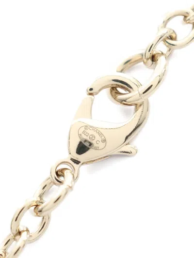 Pre-owned Chanel 1986-1988 Coco Mark Book-pendant Necklace In Gold