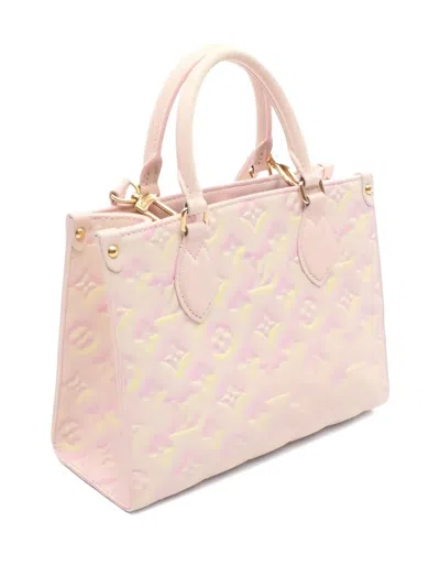 Pre-owned Louis Vuitton 2010s Onthego Pm Monogram Empreinte Tote Bag In Pink