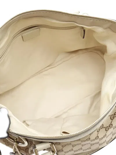 Pre-owned Gucci 2000s Sukey Gg-pattern Tote Bag In Neutral
