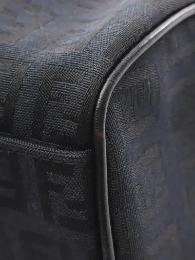 Pre-owned Fendi 2010s Mini Zucchino Boston Tote Bag In Blue