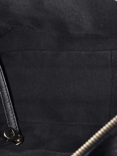 Pre-owned Chanel Rolled Up Quilted Caviar Tote Bag In Black