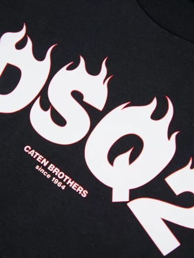 Dsquared2 Logo-detail Crew-neck T-shirt In Black